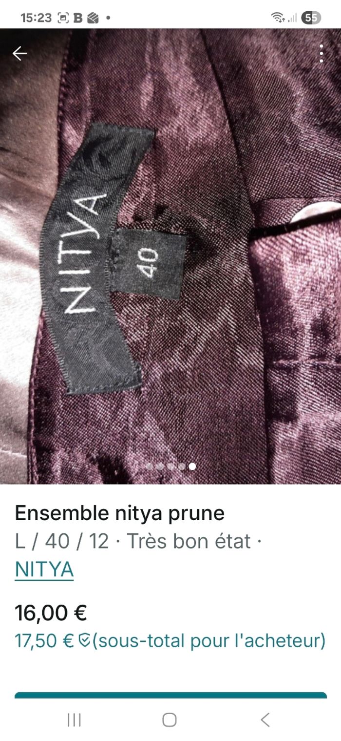 Ensemble pantalon satine - photo numéro 10