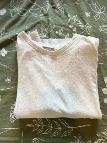 Pull stradivarius blanc