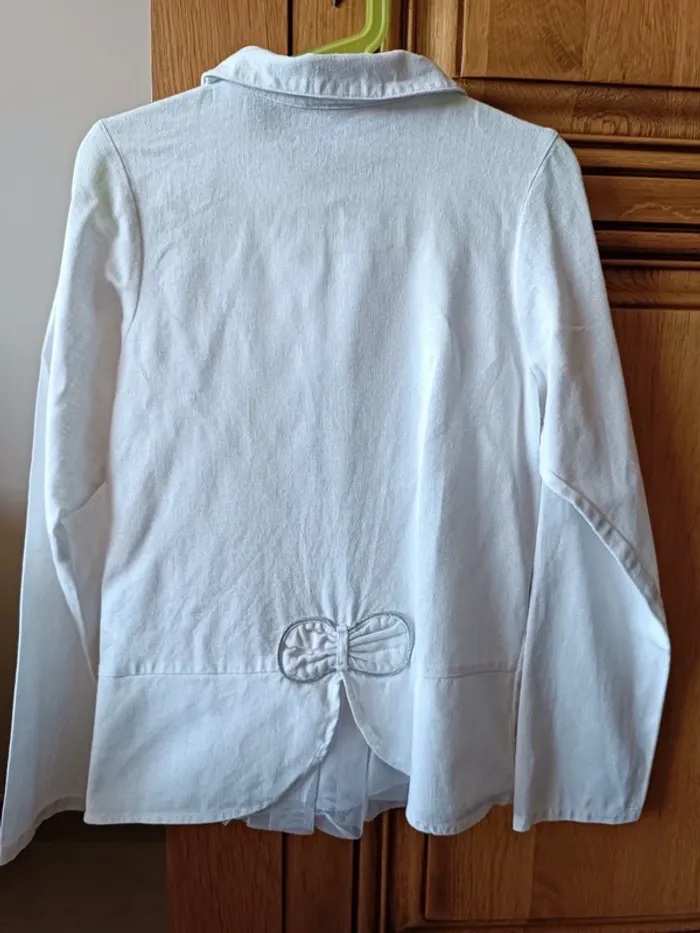 Veste légère unie crème claire - photo numéro 4