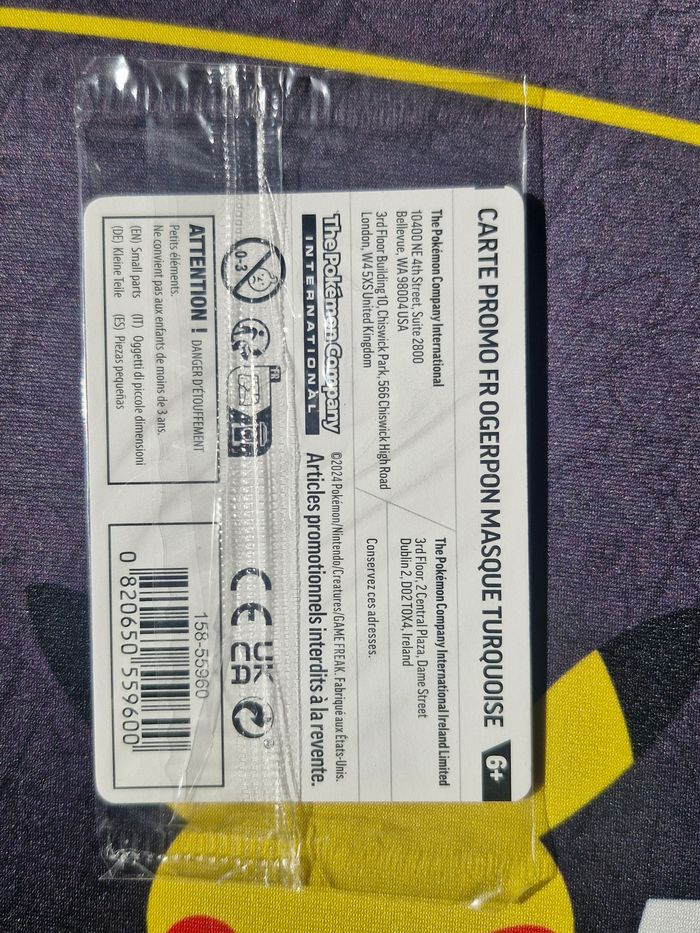 Carte promotion gamestop Ogerpon masque turquoise ev6 TWMFR - photo numéro 2