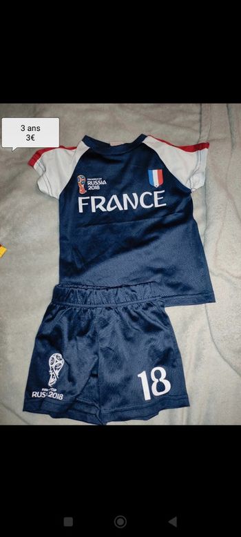 Ensemble t-shirt fance euro