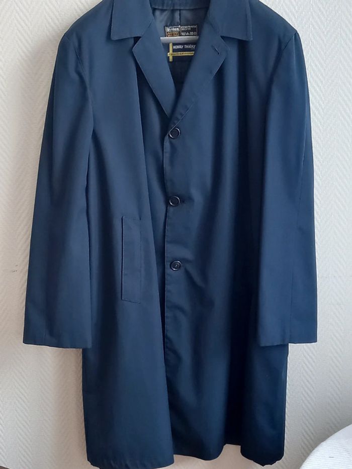 Manteau pour homme ou femme taille XXL couleur bleue marine - photo numéro 3