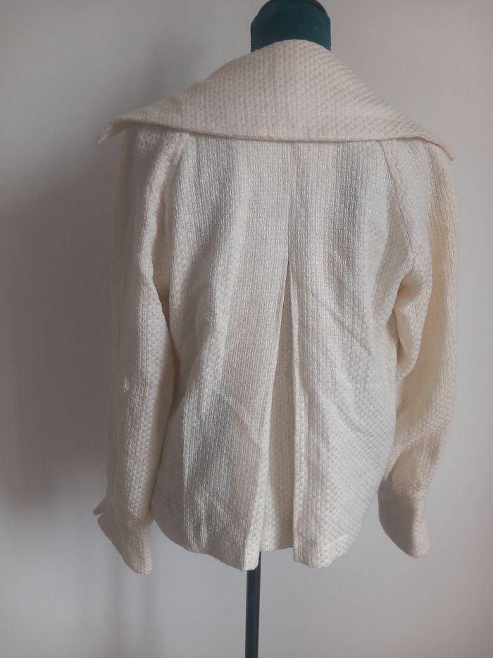 Manteau court blanc Queenie Paris made in france - photo numéro 5