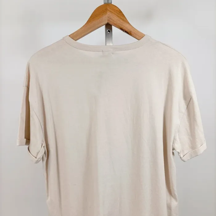 Robe longue beige River Island coupe droite t-shirt 100 % coton T34 neuve avec étiquette A1247 - photo numéro 8