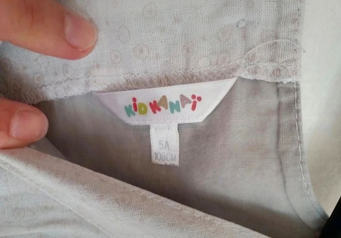 Robe ete ecru grise kiabi 5 ans - photo numéro 5