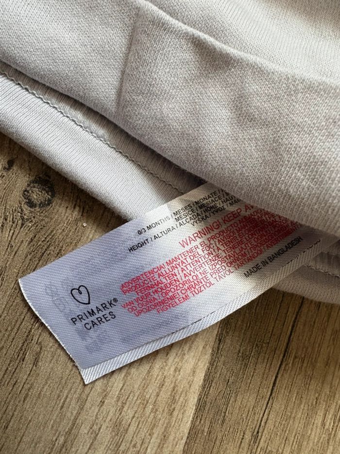 Bonnet bleu bébé – Taille 0/3 mois - photo numéro 2
