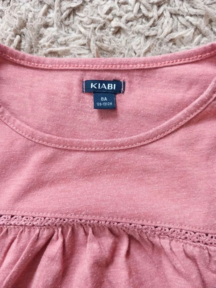 Lot 2 Tee-shirt tunique coton 8ans Kiabi - photo numéro 4