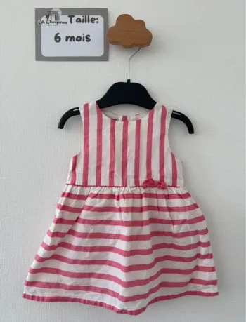 Robe rayé - taille 6 mois 🌸