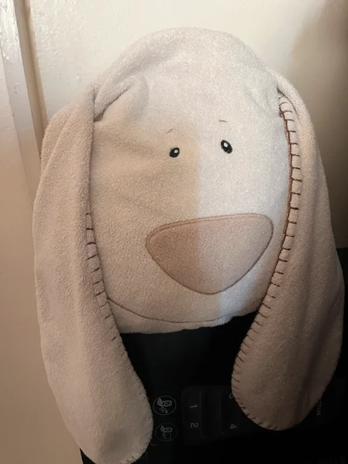 Peluche coussin lapin