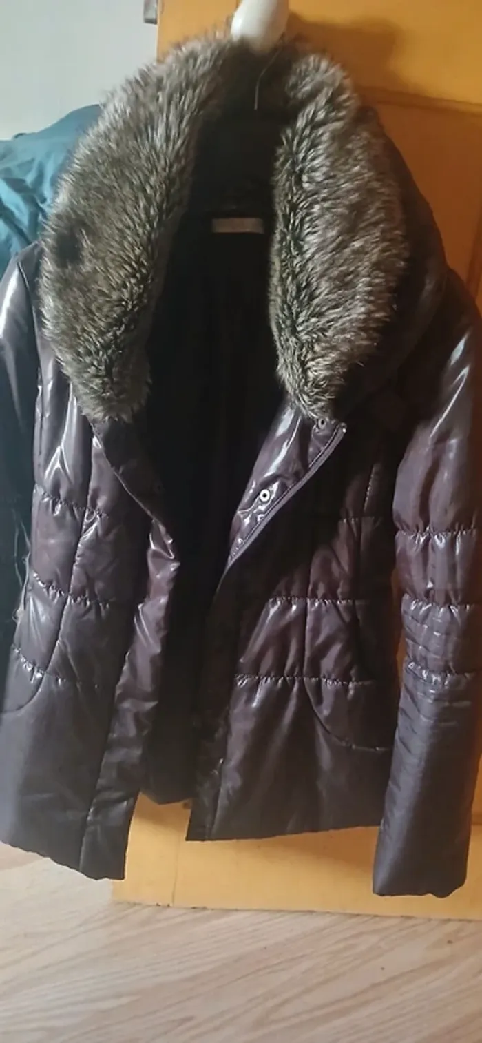 doudoune marron foncée - photo numéro 7