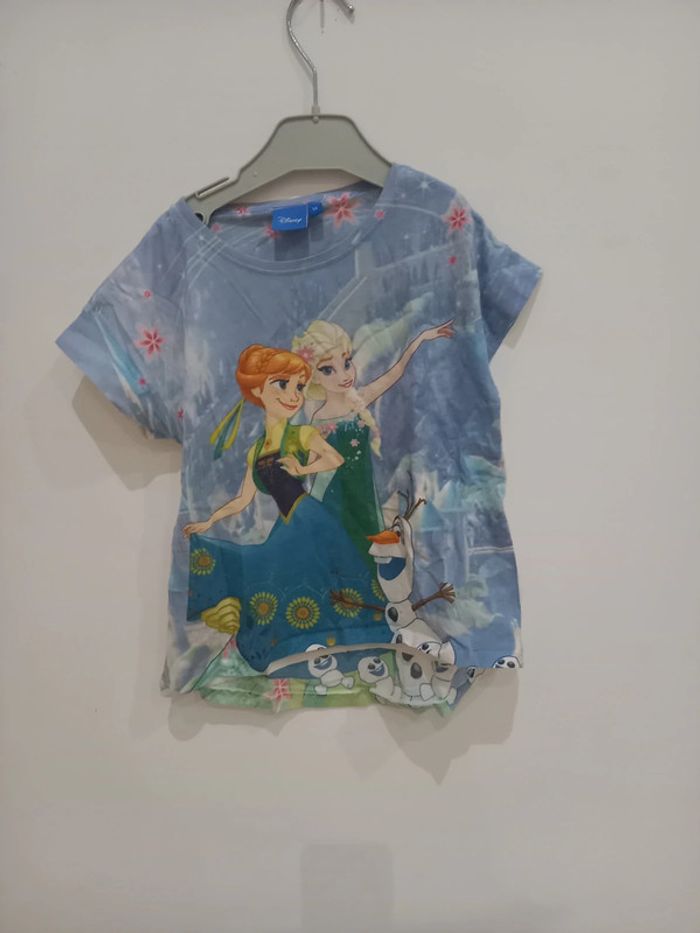 Tee shirt reine des neiges 5ans