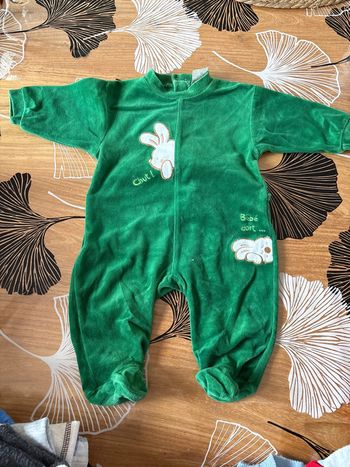 Pyjama vert lapin