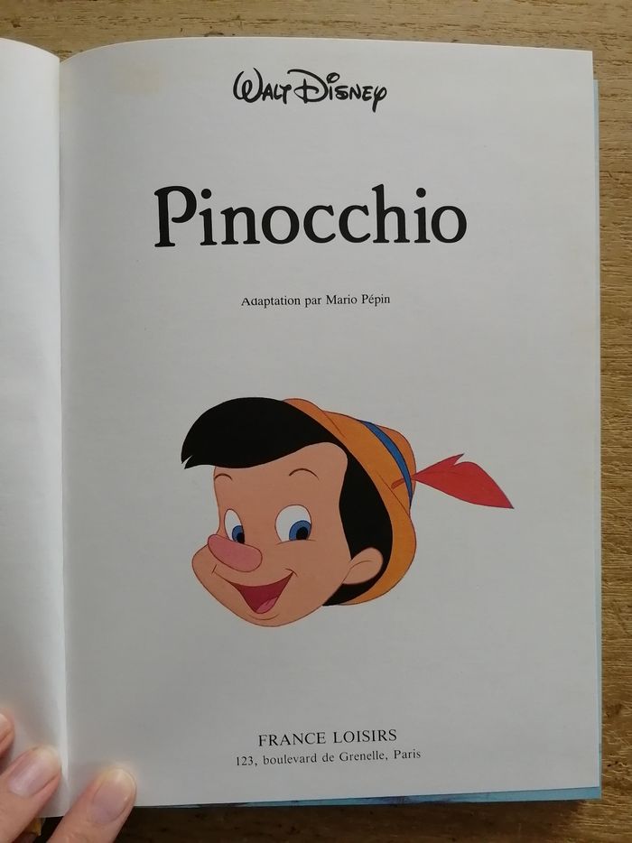 Livre Pinocchio Disney - photo numéro 5