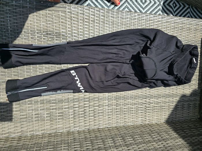 Legging homme btwin velo rembouré taille L réfléchissant - photo numéro 2