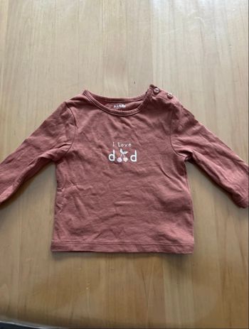T-shirt manche longue 1 mois
