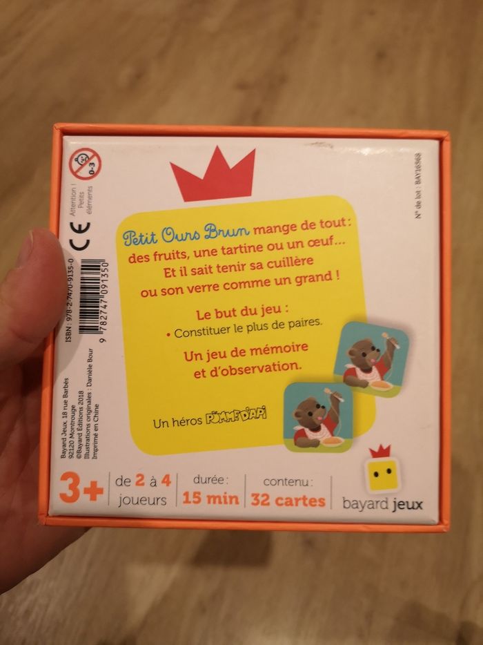 Jeu complet memo petit ours brun - photo numéro 6