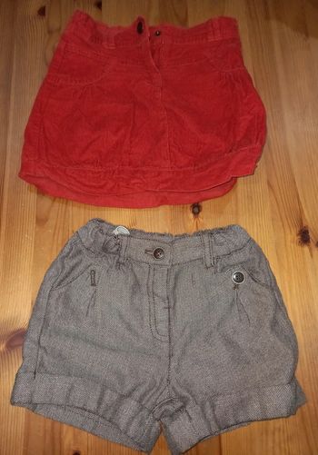 Jupe et short 4 ans