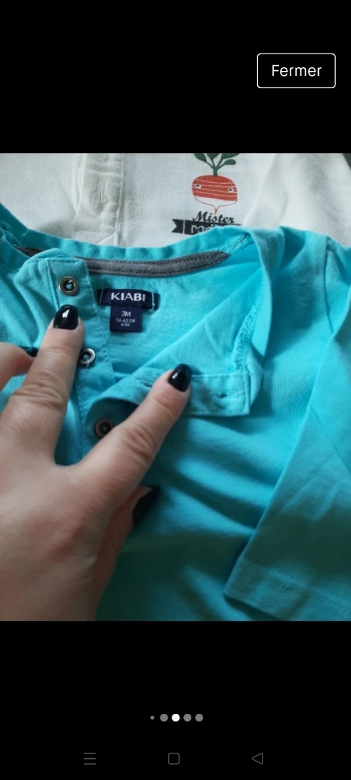 Lot 3 t shirts 3m - photo numéro 4