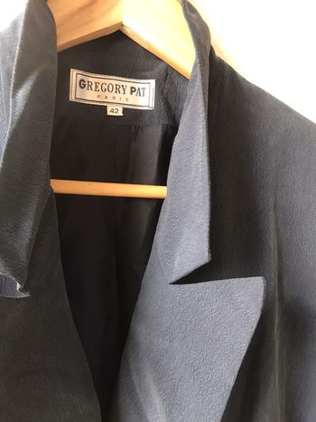 Blazer femme bleu jeans T 42- Gregory Pat Paris