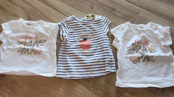 Lot de 3 Tee-shirt fille 3 mois