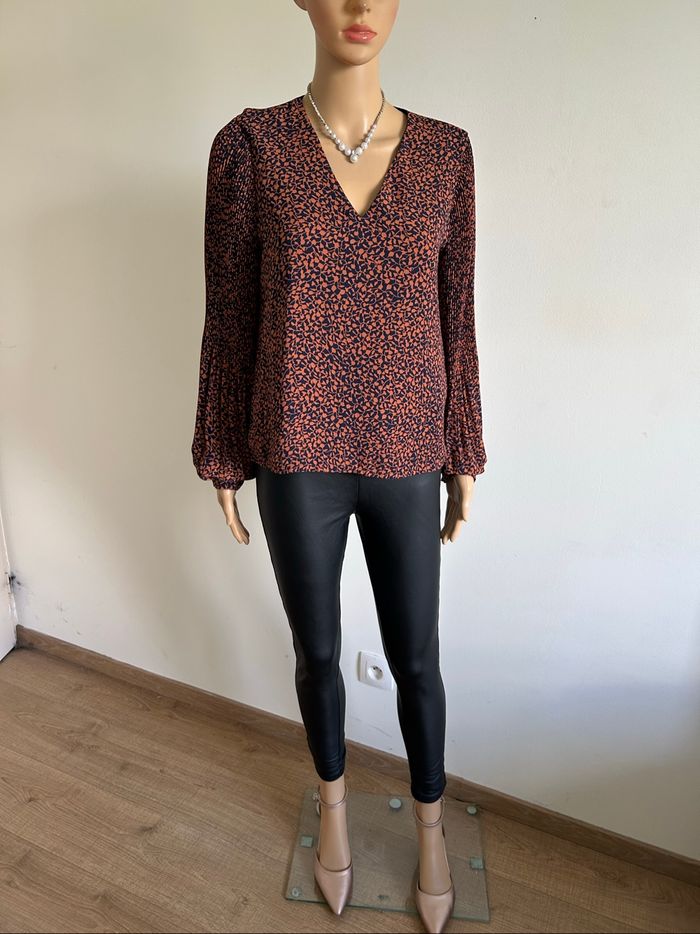 Blouse imprimée à manches longues Vero Moda taille S jamais portée - photo numéro 3