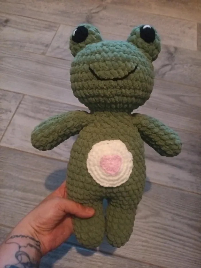 Peluche grenouille 40cm neuf - photo numéro 6