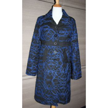manteau femme Desigual taille 42 noir et bleu