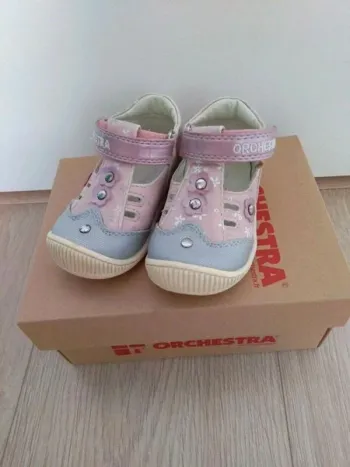 Chaussures grises et rose printemps été Orchestra
