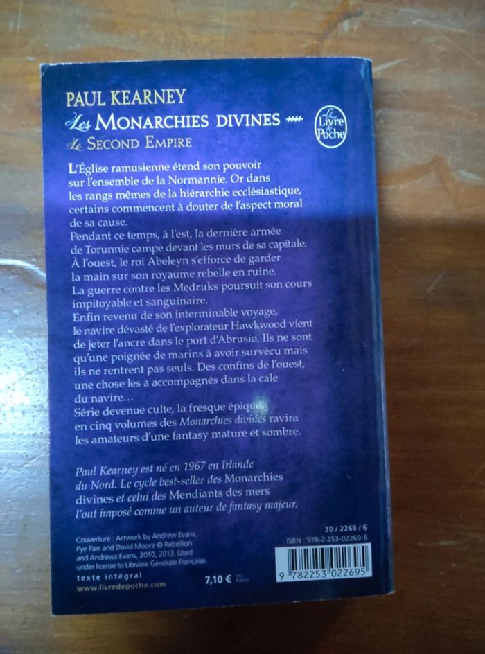 Livre de poche les monarchies Divines - photo numéro 3