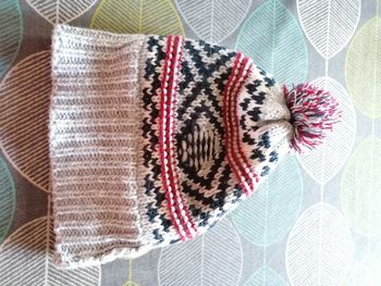 Bonnet doublé moumoute. Taille 52