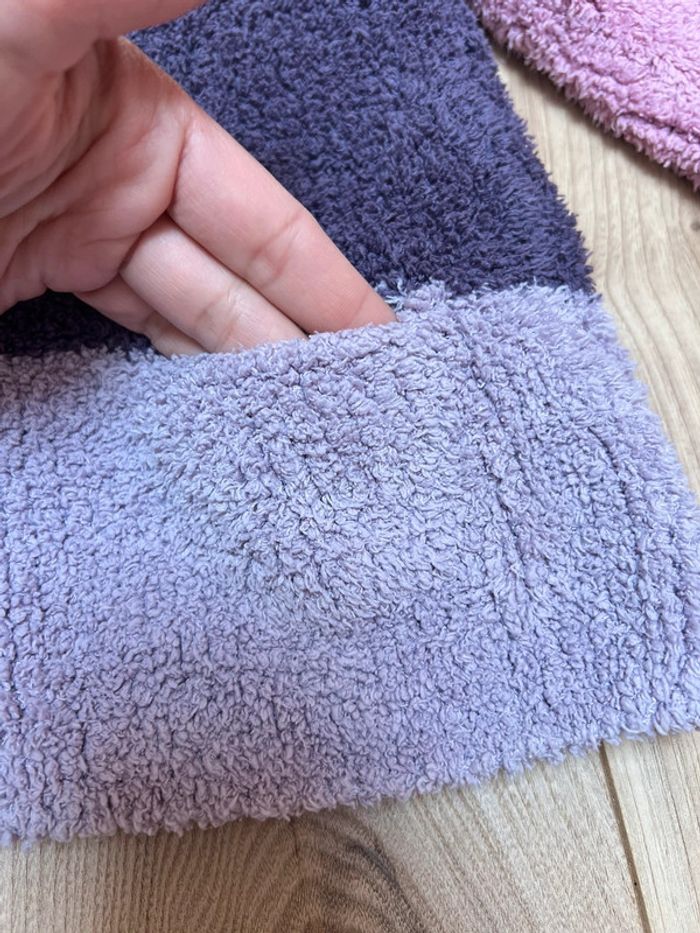 Pull doux fait main rose mauve et Lila 2 ans - photo numéro 3