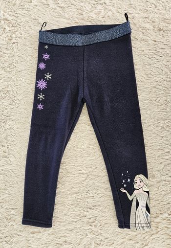 Leggings chaud reine des neiges 3 ans