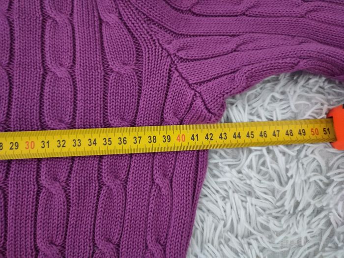 Pull Ralph Lauren Femme torsadé excellent état  taille M  100% coton - photo numéro 8