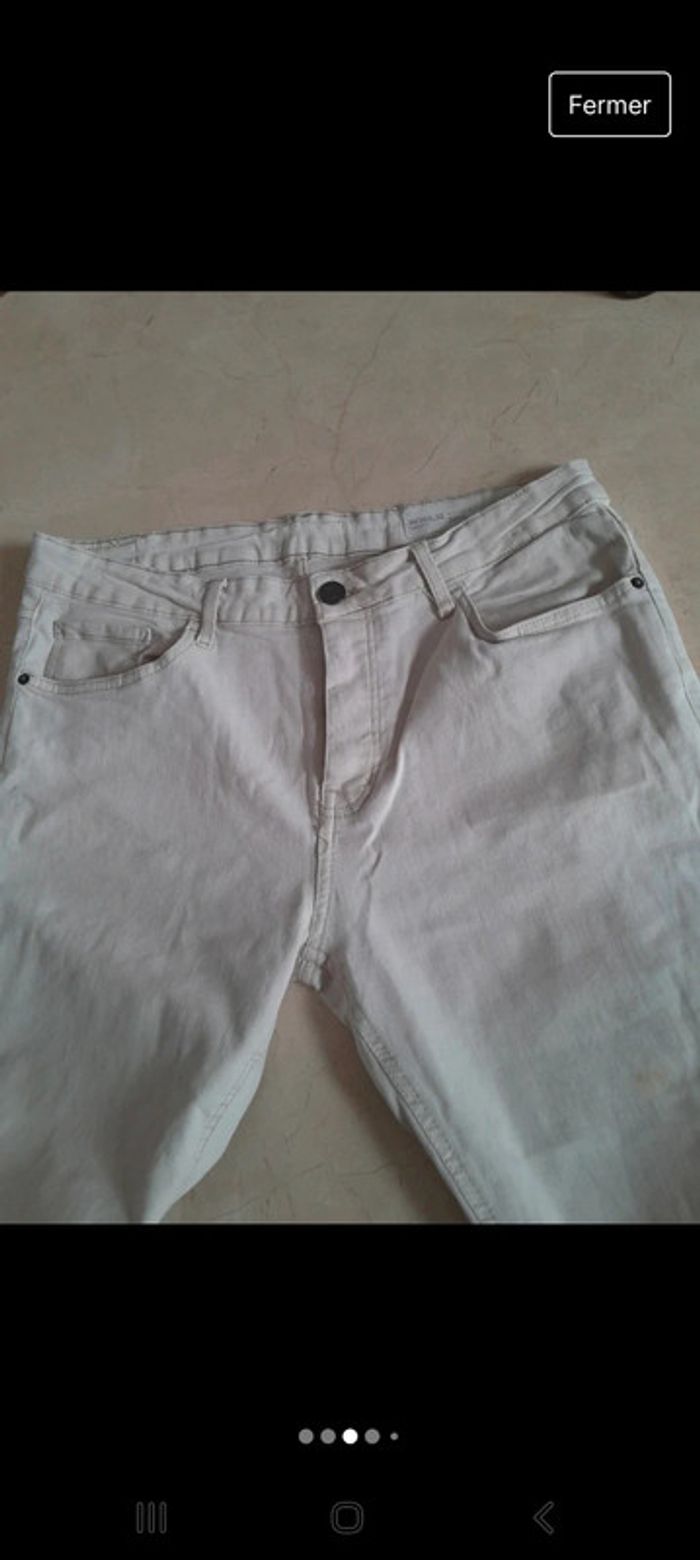 Pantalon jean skinny blanc taille 46 🌺L:110 - photo numéro 4