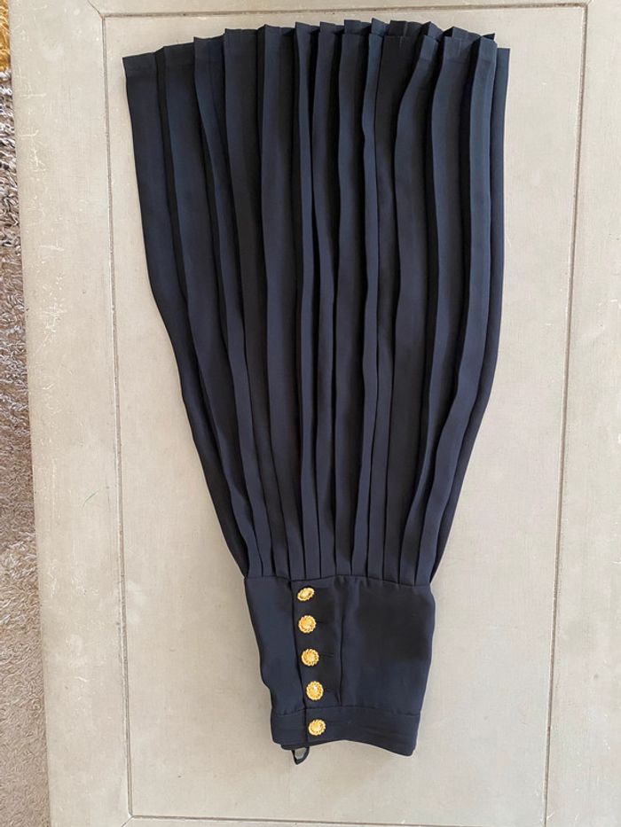 Jupe vintage Partypris Paris noire plissée taille 40/42 fabrication française - photo numéro 19