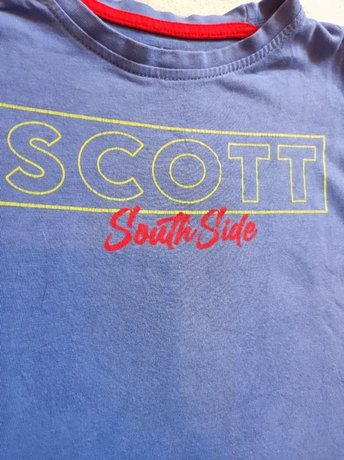 T-shirt Scott 4 ans bleu - photo numéro 3