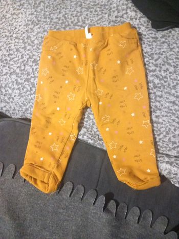 Legging doublure moutarde taille 9mois 71cm orchestra