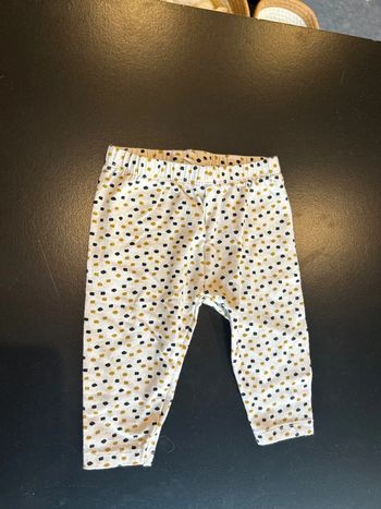 Legging carrée or noir