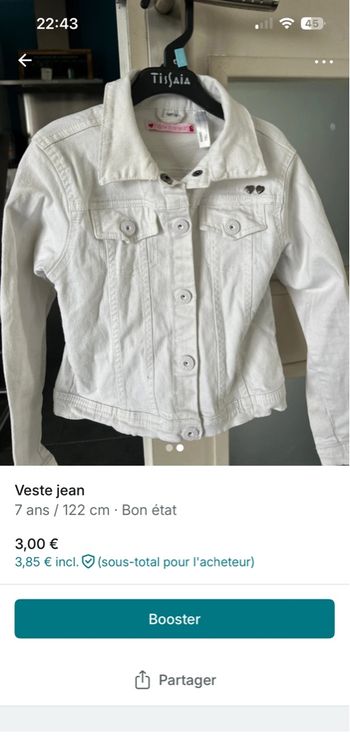 Veste jean 