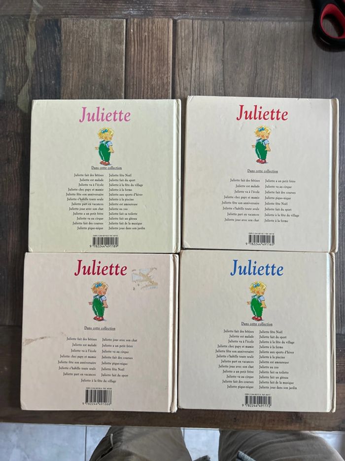 Lot de 4 livres juliette - s’habille toute seule - aux sports d’hiver - à la ferme -à la piscine - photo numéro 6