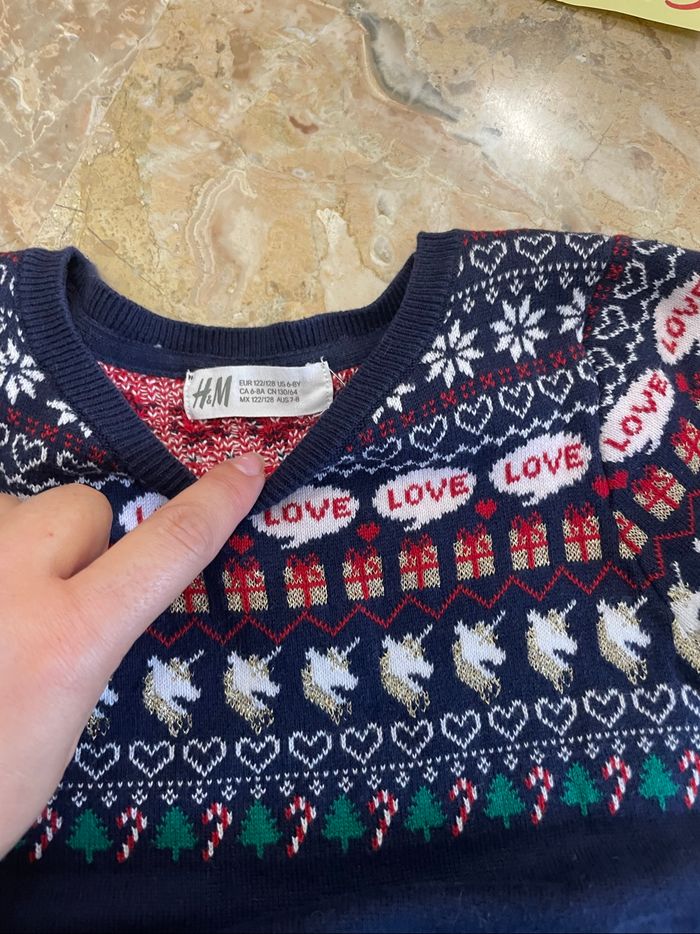 Robe pull Noël 6-8 ans - photo numéro 3