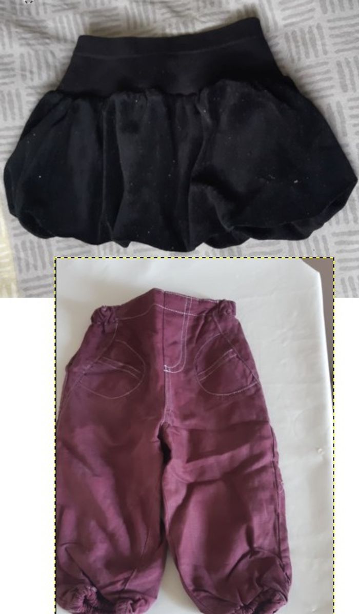 Lot 8 habits fille 12 mois