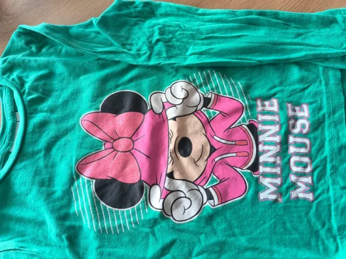 Tee shirt manches longues , minnie , fille , 4 ans , neuf - photo numéro 3
