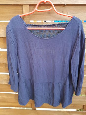Blouse avec dentelle au dos
