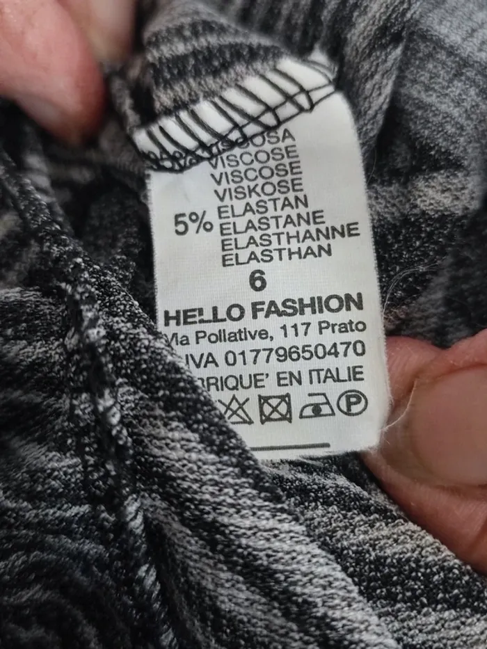 HRobe d'automne à motifs noirs et gris Hello Fashion - photo numéro 4