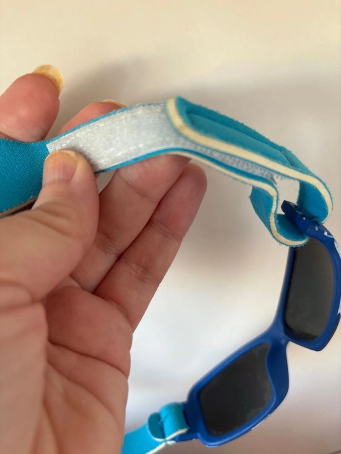 Lunettes de soleil enfant 2-4 ans – motif camouflage bleu - photo numéro 4