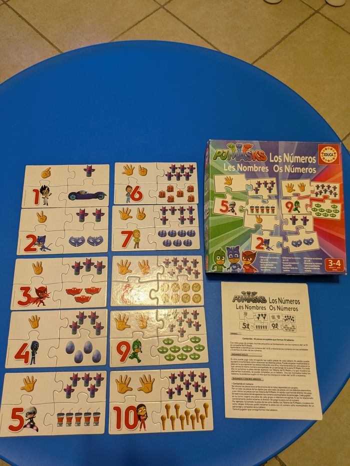 Jeu éducatif Pyjamasques  " les nombres "