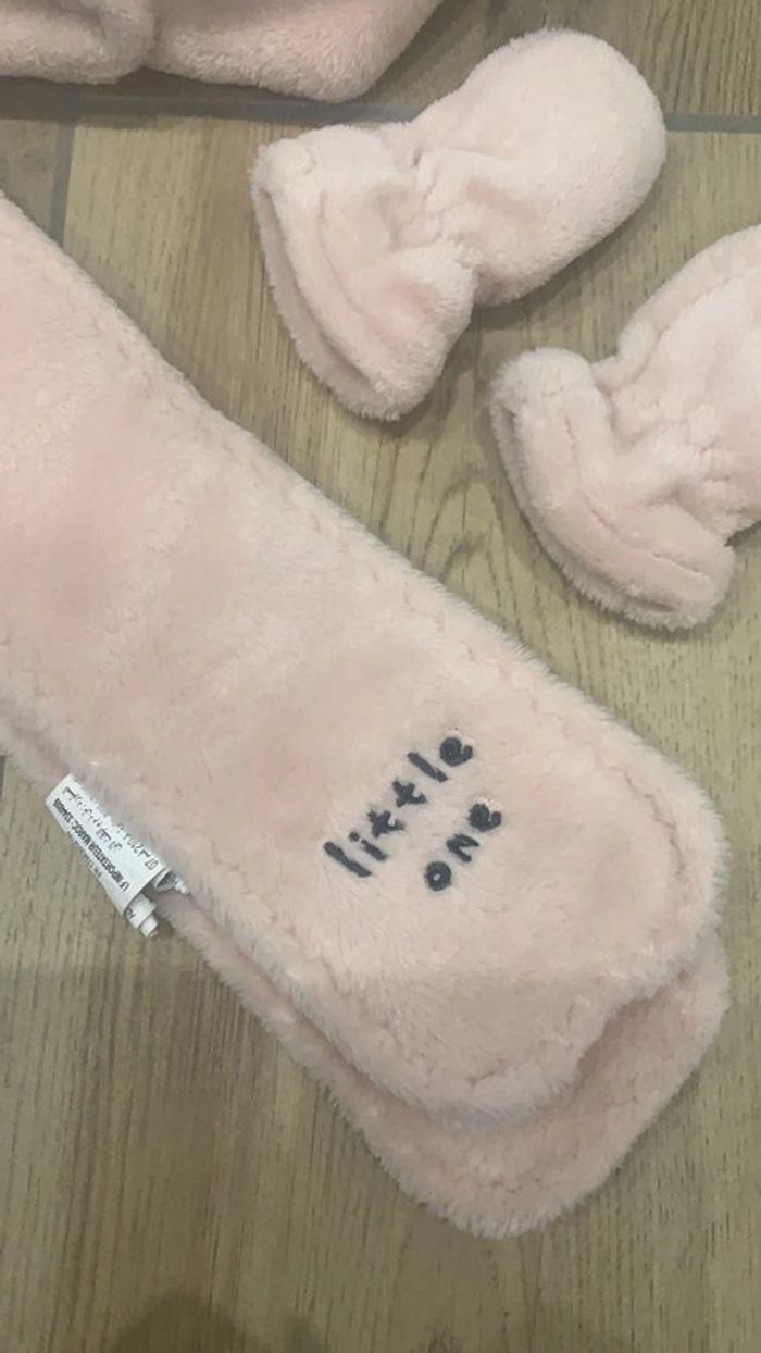 Bonnet gants écharpe rose kiabi - photo numéro 2