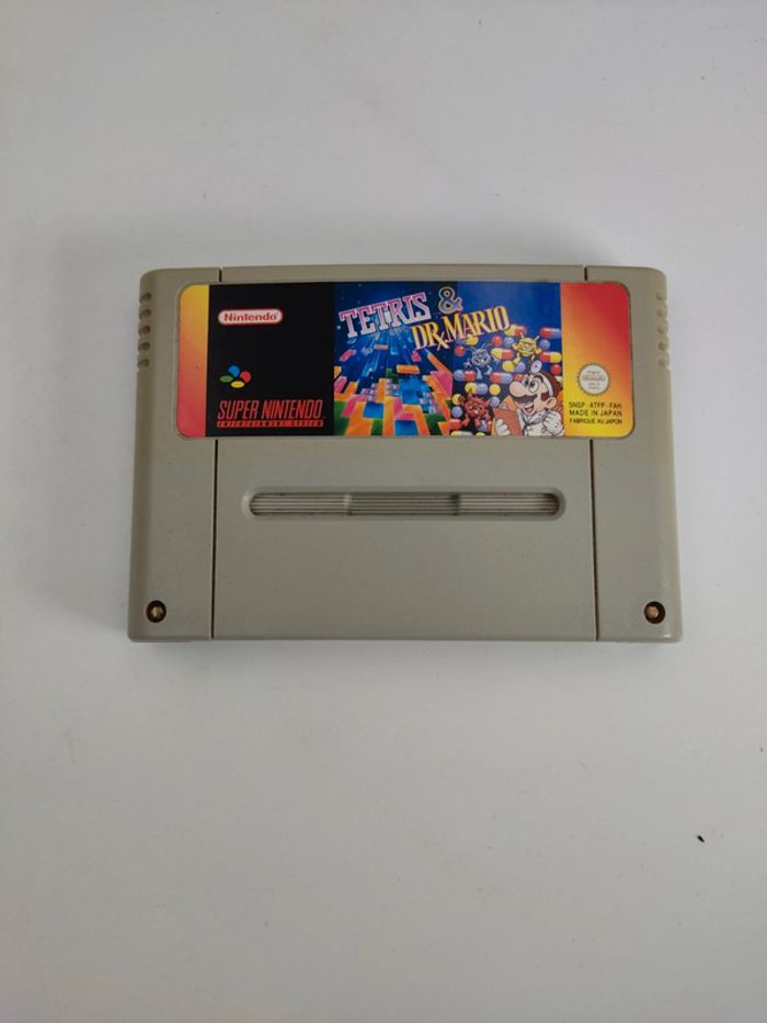 Tetris & Dr Mario / Super Nintendo SNES / pal fr fah sans notice - photo numéro 4