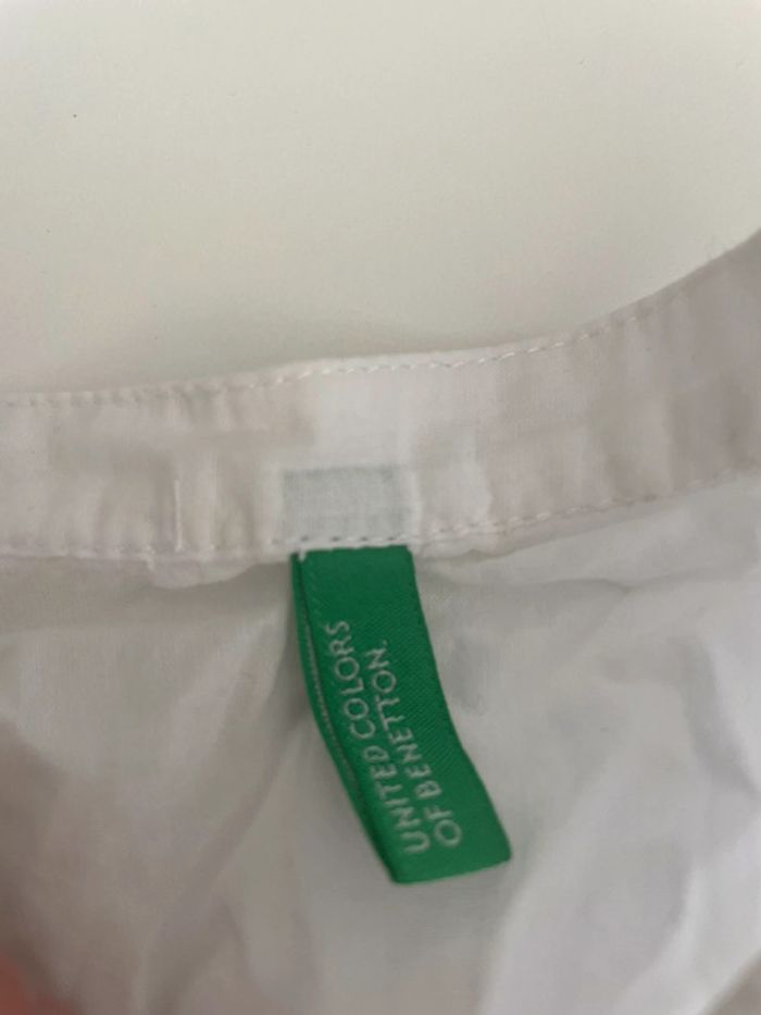 Chemise blanche Benetton 6-7ans - photo numéro 3